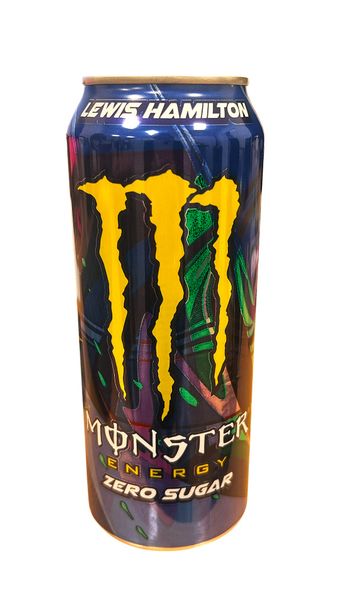 Hovedbilde Monster Lewis Hamilton Zero 500ml inkl pant 2,-.
