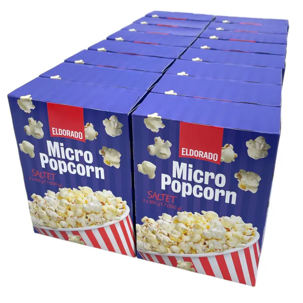 Hovedbilde DATOVARE!B/F: 06.05.25, Eldorado micro popcorn 16x 300g ...